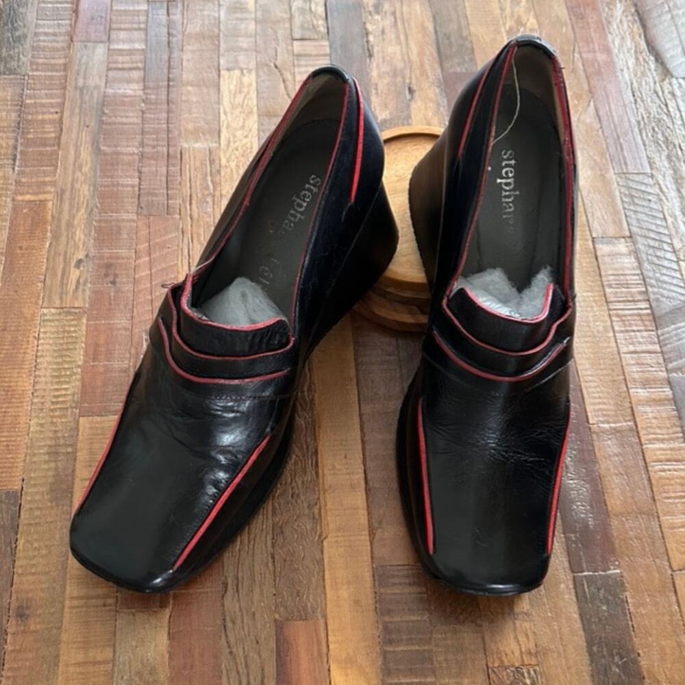 Y2k Stephane Kelian Wedge Square Toe Shoes, Size 7 Rare